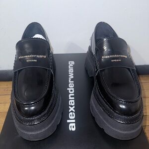 Alexander Wang- Carter platform loafer in leather